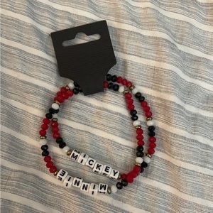 Mickey and Minnie Inspired Bracelet Set